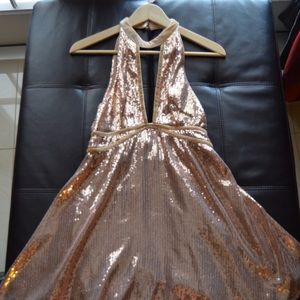 Gold sparkly dress